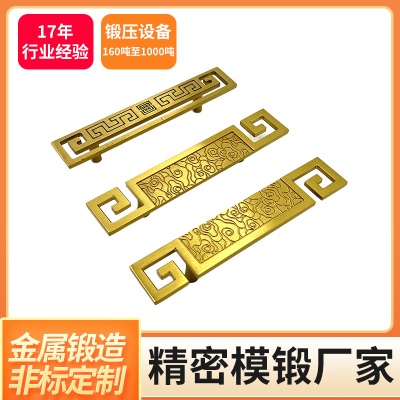 工厂直批新中式拉手黄古铜色复古中式家具拉手仿古橱柜抽屉全黄铜
