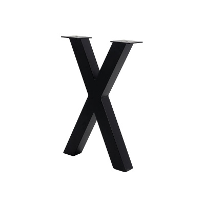 跨境专供桌腿 简易桌子支架家具桌腿  X型铁艺桌脚桌架书桌