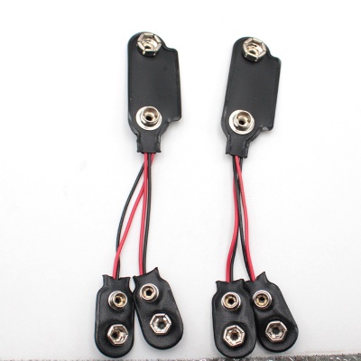 9VPP9电池扣转换器PP3电池配件连接器黄铜耐用电池卡扣转换