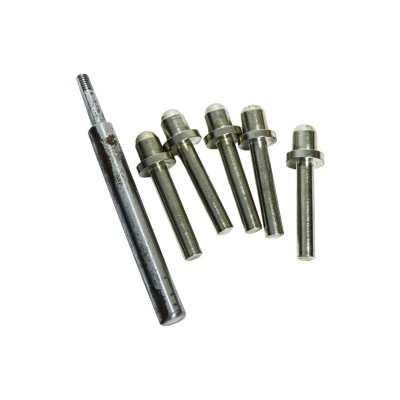 金属灯具配件加工空心铁管灯饰五金配件M4内牙管金属连接单打头管